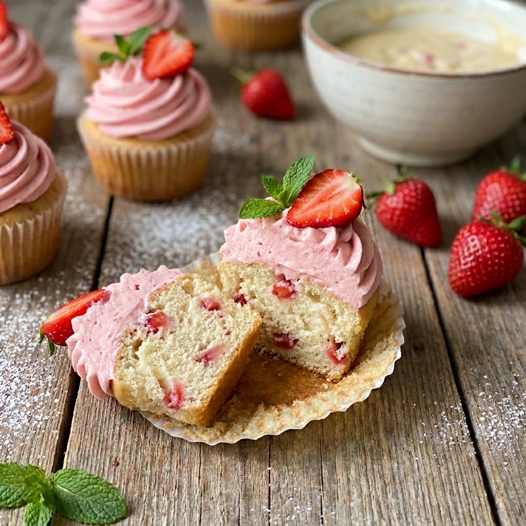 Fresh Strawberry Cupcakes