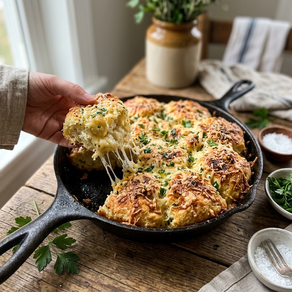 Garlic Parmesan Biscuit Pull-Apart Bread