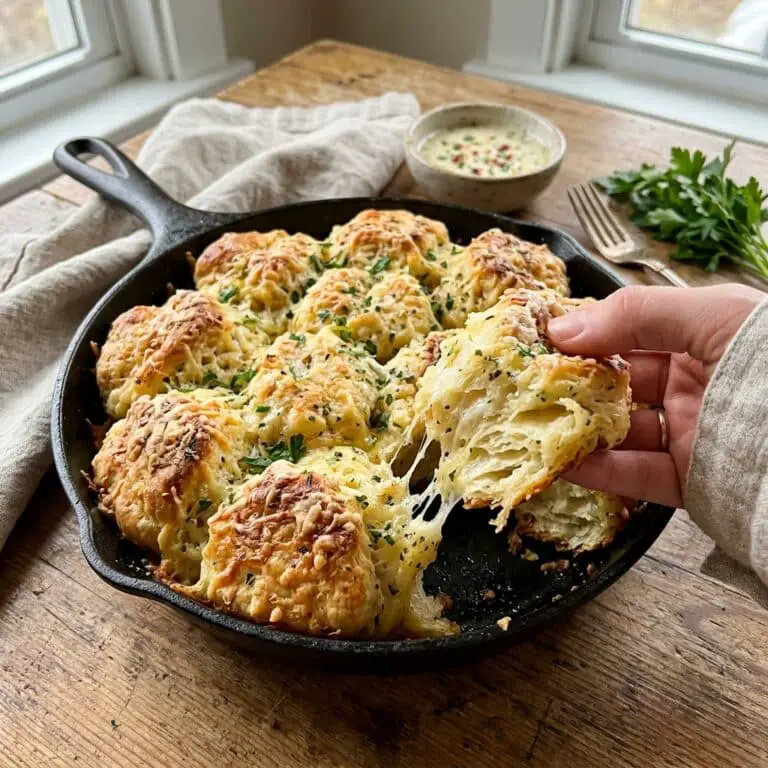 Garlic Parmesan Biscuit Pull-Apart Bread