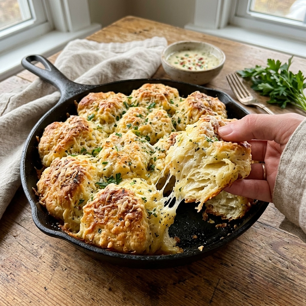 Garlic Parmesan Biscuit Pull-Apart Bread