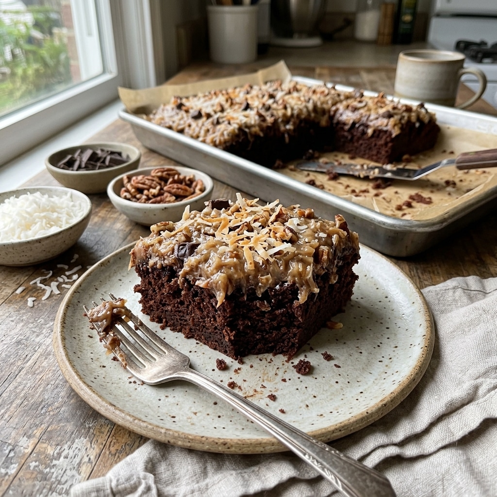 German Chocolate Sheet Cake