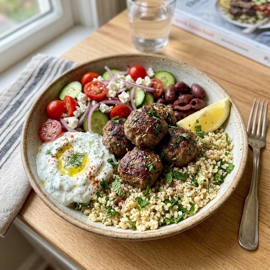Greek Meatball Bowl Recipe