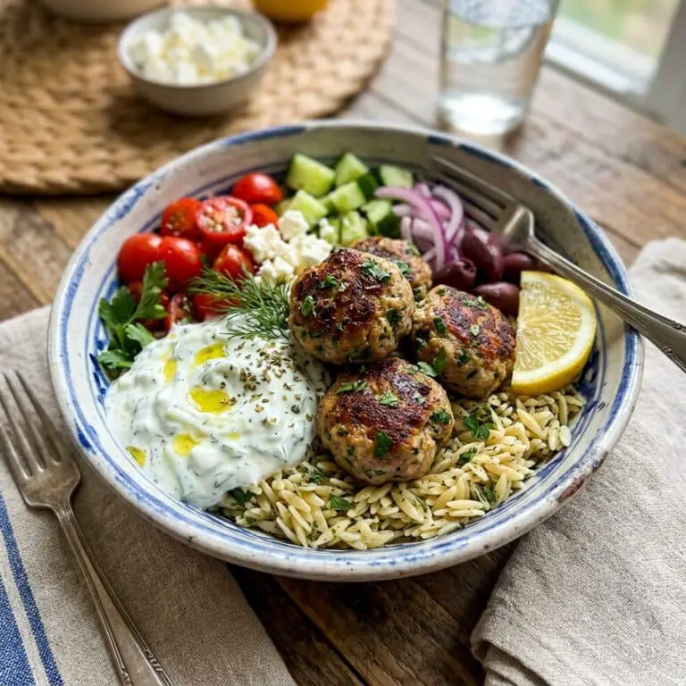 Greek Meatball Bowl Recipe