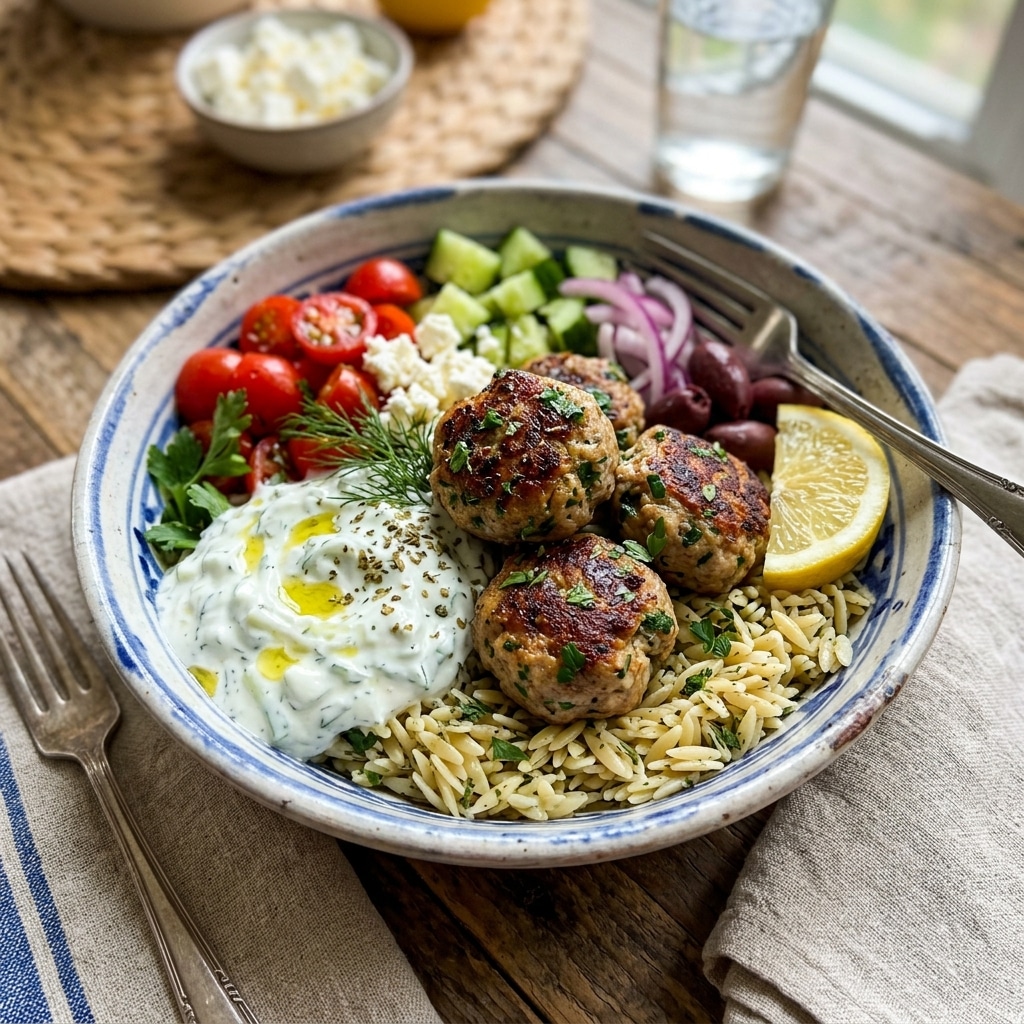 Greek Meatball Bowl Recipe