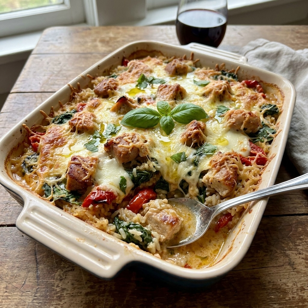 Italian Chicken Rice Casserole