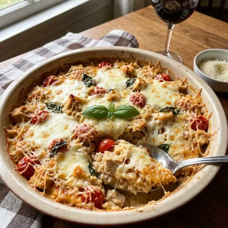 Italian Chicken Rice Casserole
