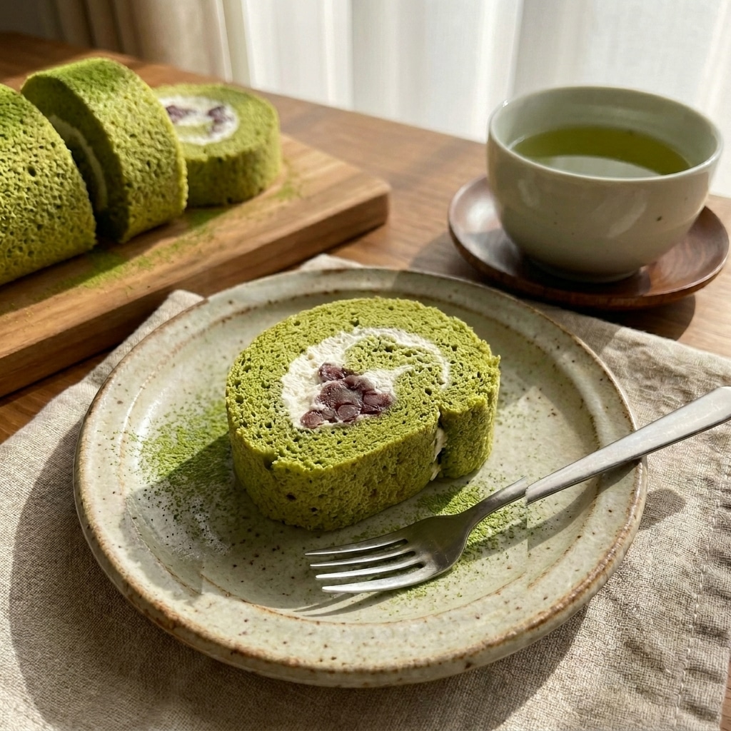 Matcha Roll Cake (Swiss Roll)