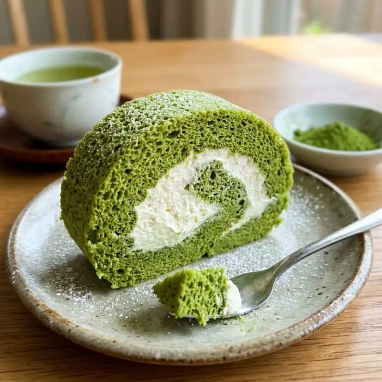 Matcha Roll Cake (Swiss Roll)