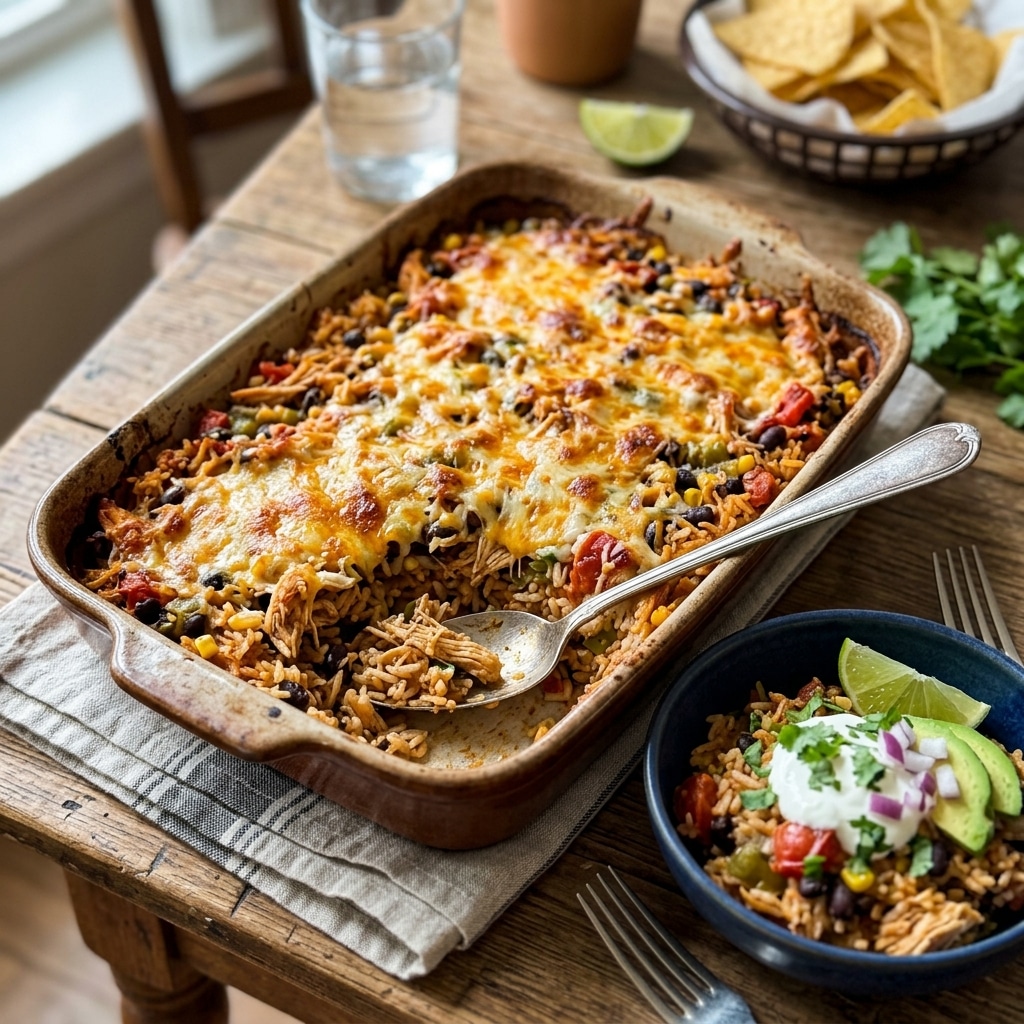 Mexican Chicken and Rice Bake