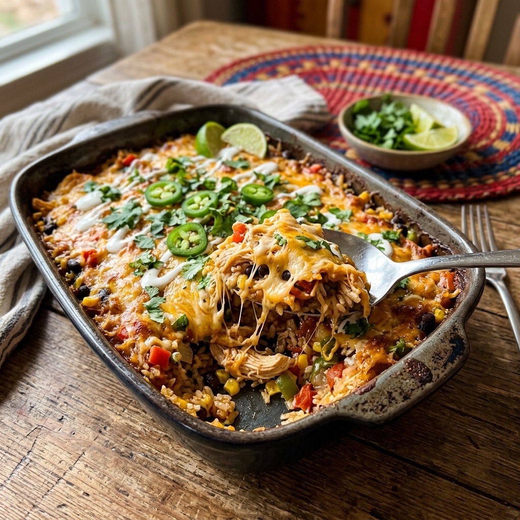 Mexican Chicken and Rice Bake
