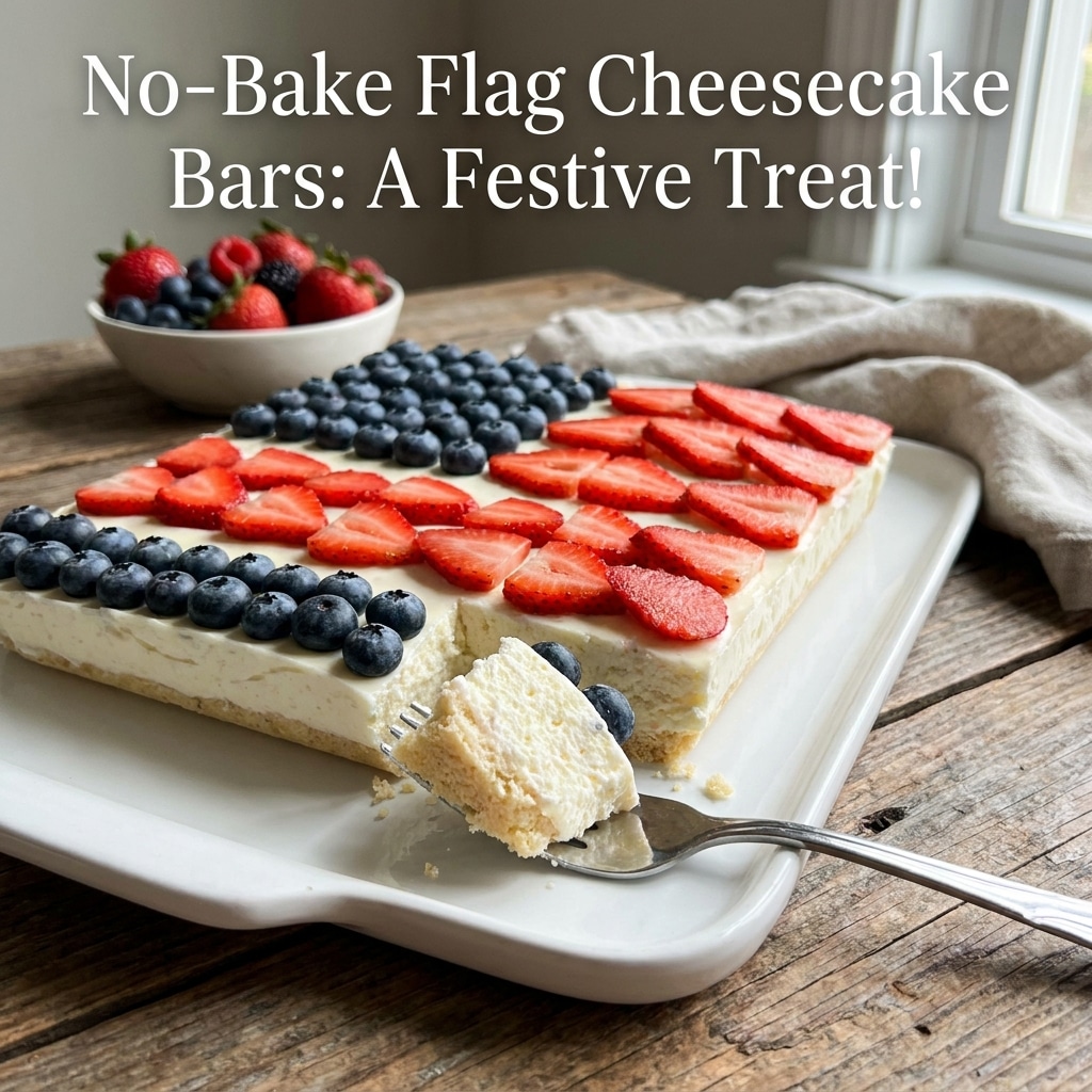 No-Bake Flag Cheesecake Bars: A Festive Treat!