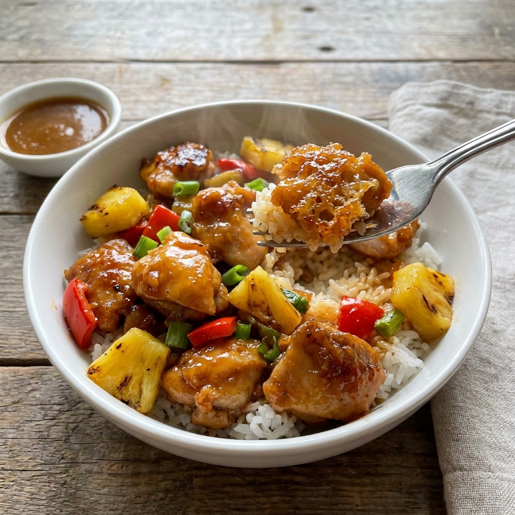Easy Pineapple Chicken Rice Bowl