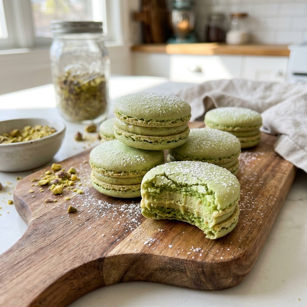 Pistachio Macarons