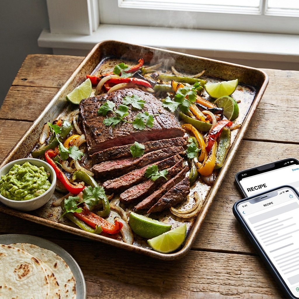 Sheet Pan Steak Fajitas