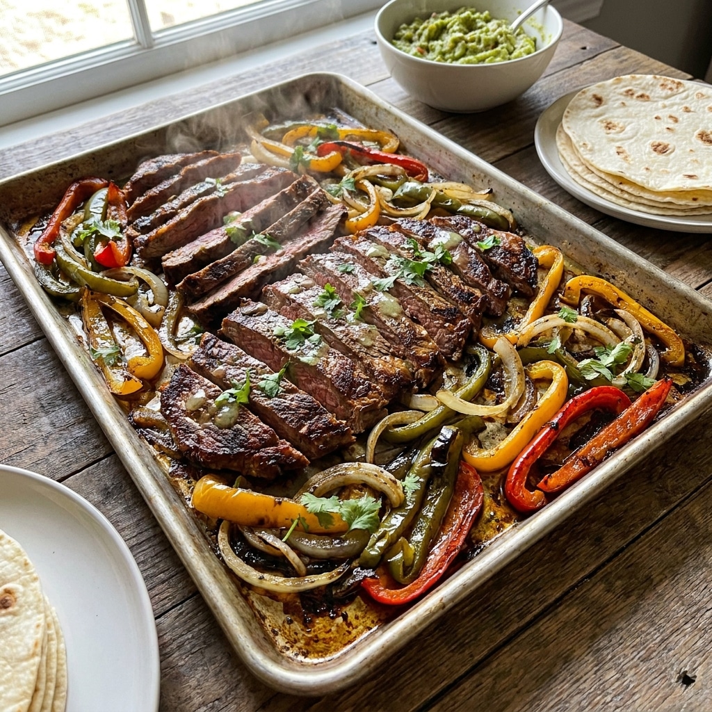 Sheet Pan Steak Fajitas