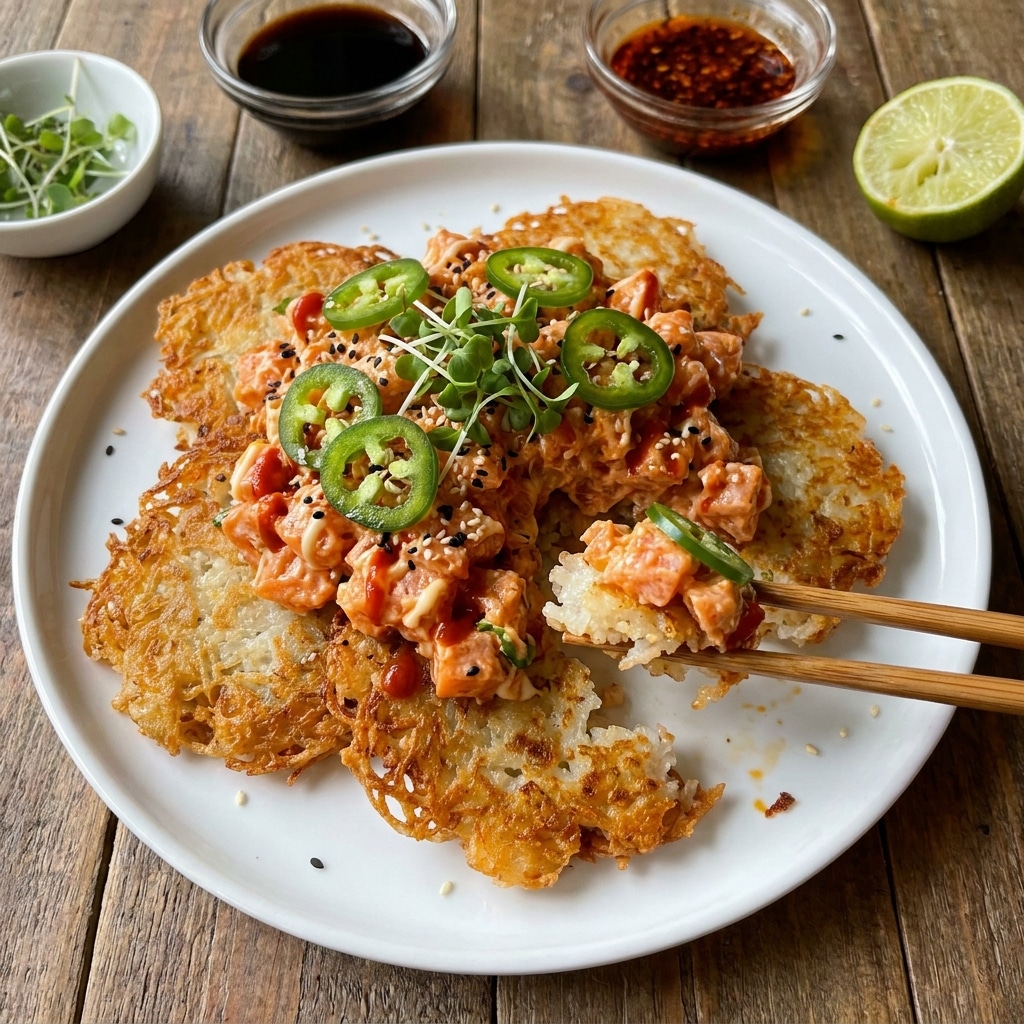 Spicy Salmon Crispy Rice