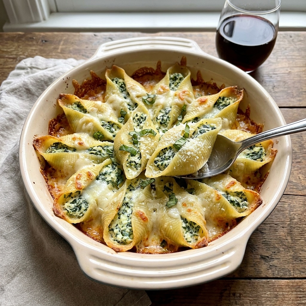 Spinach and Ricotta Stuffed Shells