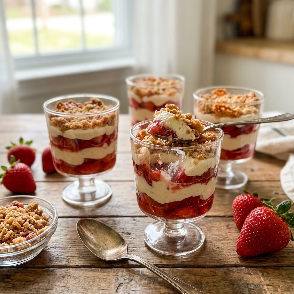 Strawberry Crunch Dessert Cups
