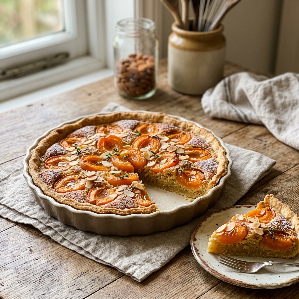 Vegan Apricot Frangipane Tart