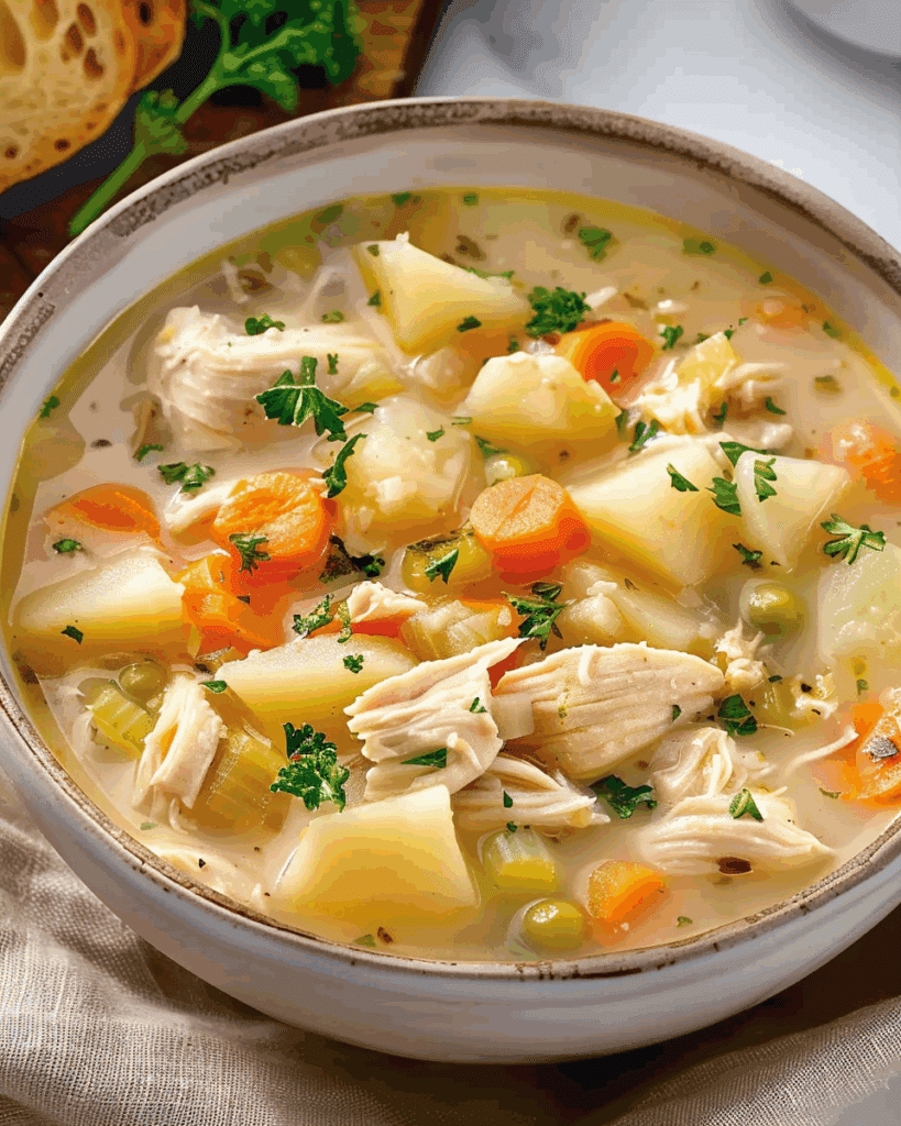Comforting Chicken Soup with Potatoes
