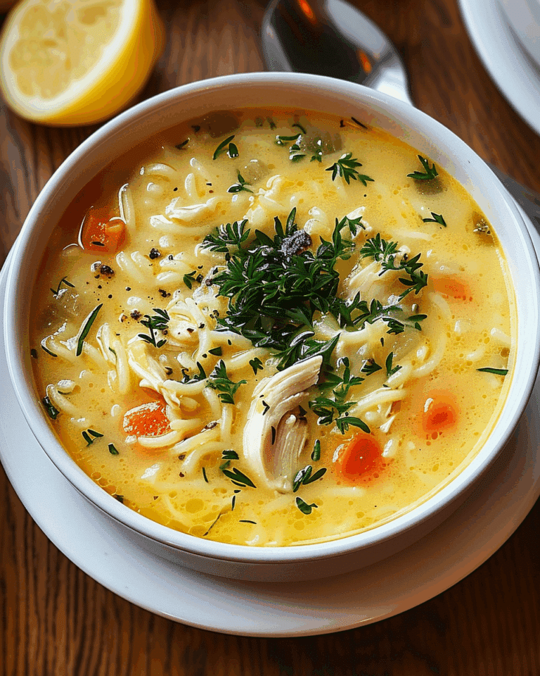 Greek Lemon Chicken Soup