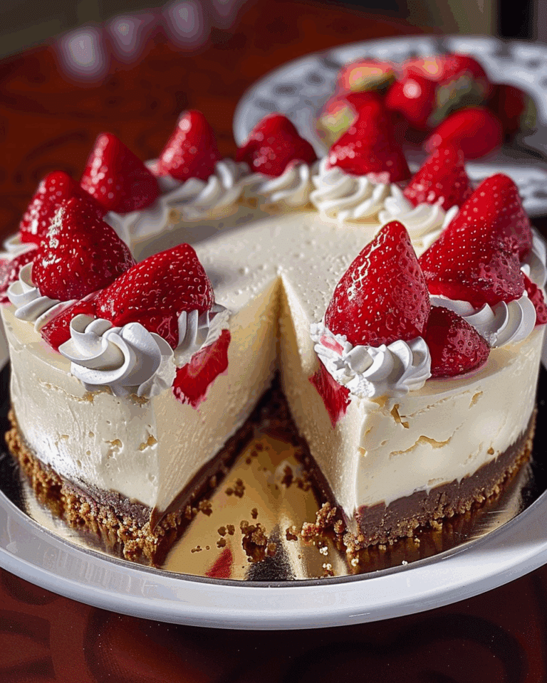 Creamy Strawberry Cheesecake