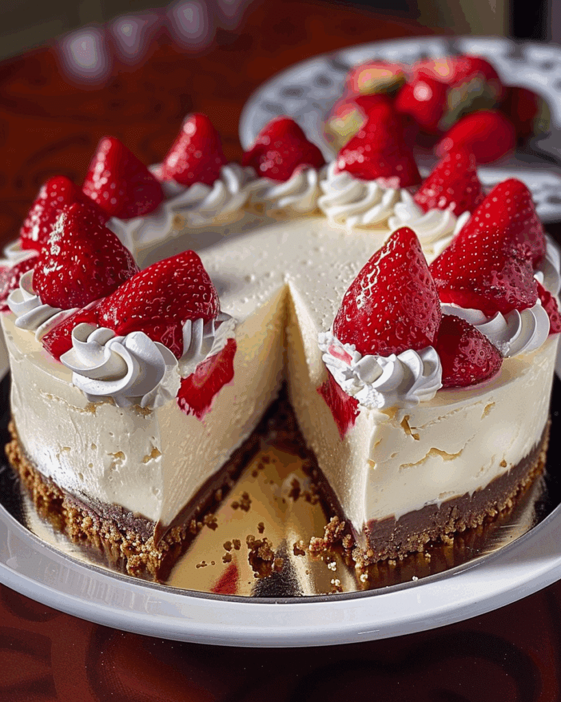 Creamy Strawberry Cheesecake