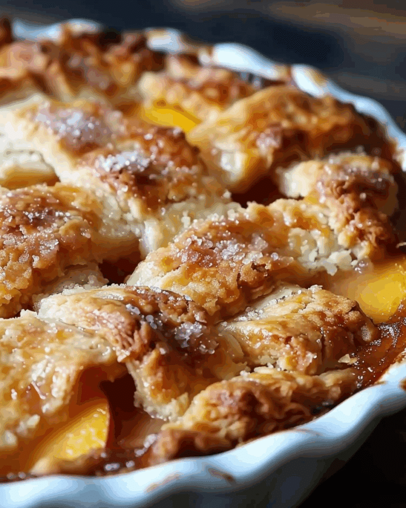 Lazy Man’s Pie Peach Cobbler