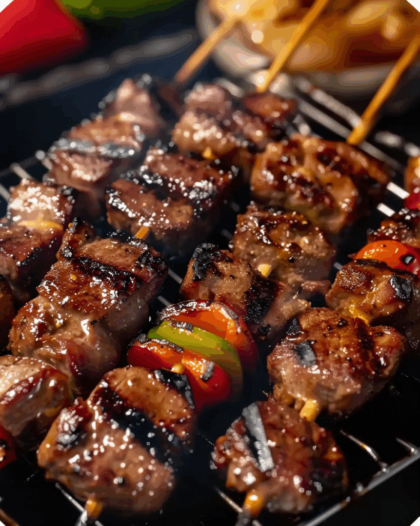 Tasty and Delicious Barbecue Skewers