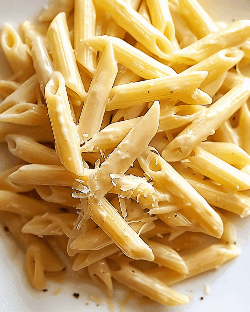 Creamy Garlic Penne Pasta