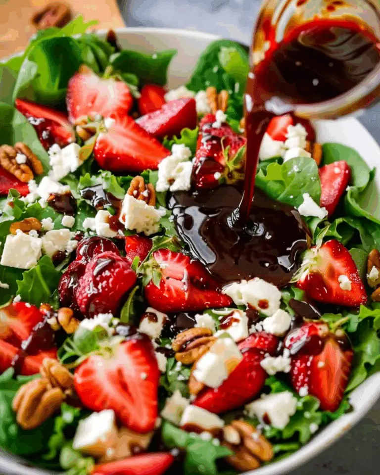 Spinach Strawberry Salad with Pecans