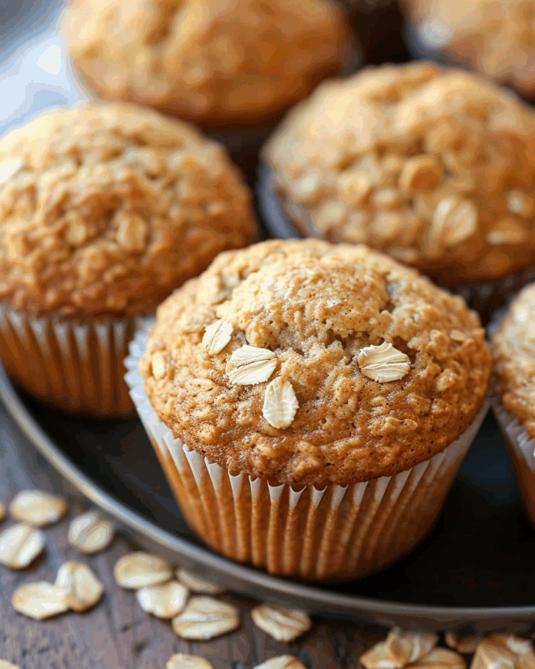 Maple Brown Sugar Oatmeal Muffins