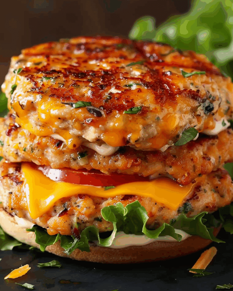 Ranch Cheddar Chicken Burgers