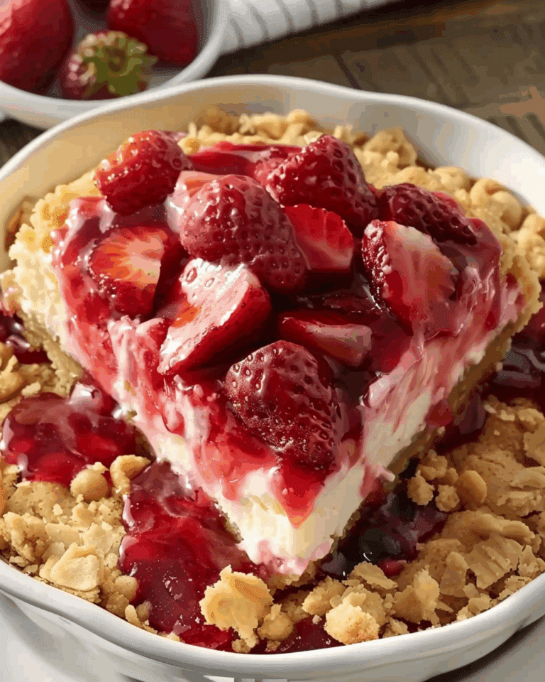 Strawberry Cheesecake Dump Cake