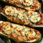 Air Fryer Zucchini Pizza Boats
