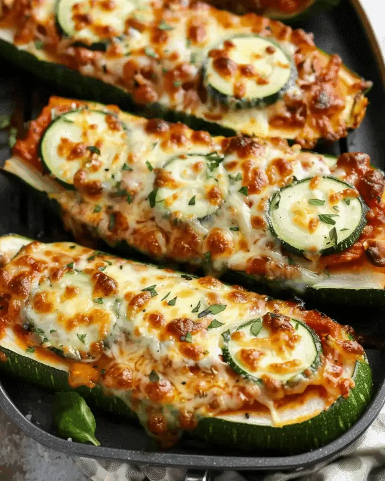 Air Fryer Zucchini Pizza Boats