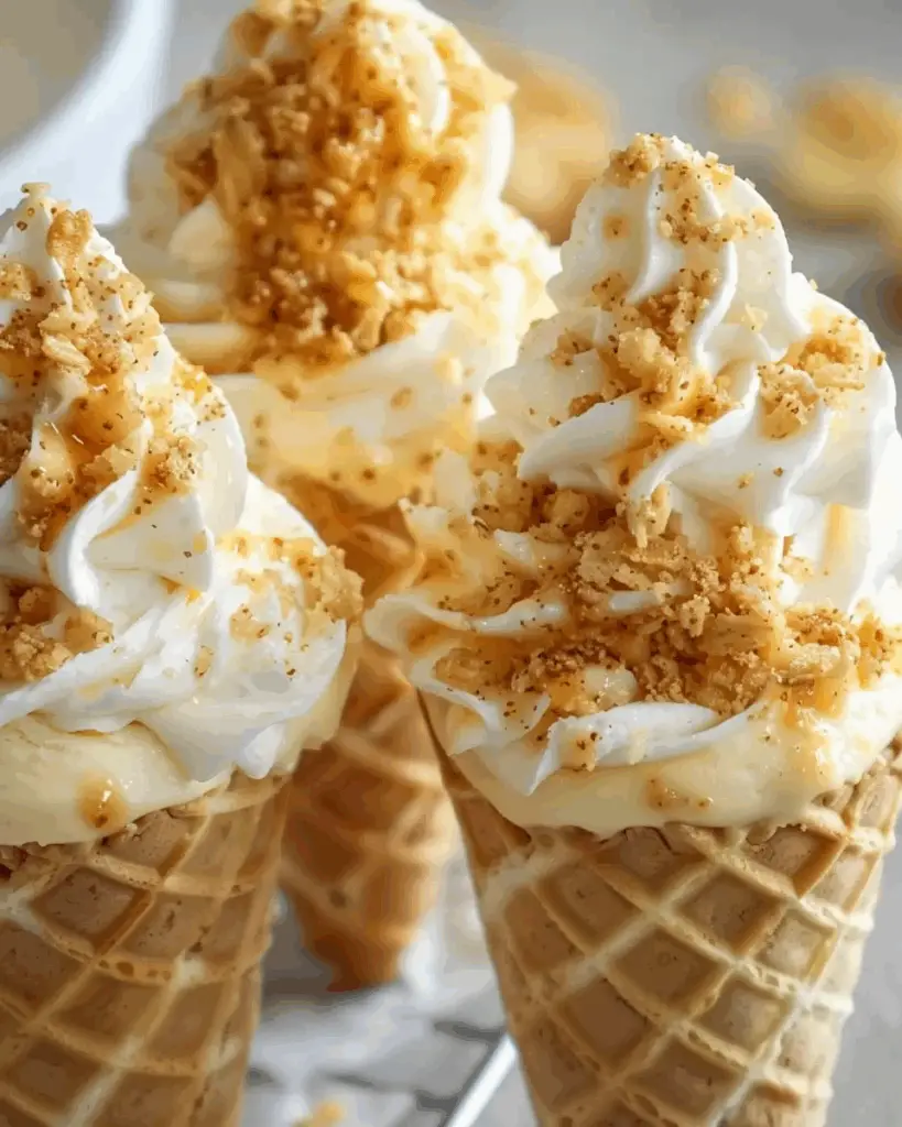 Banana Pudding Cheesecake Cones