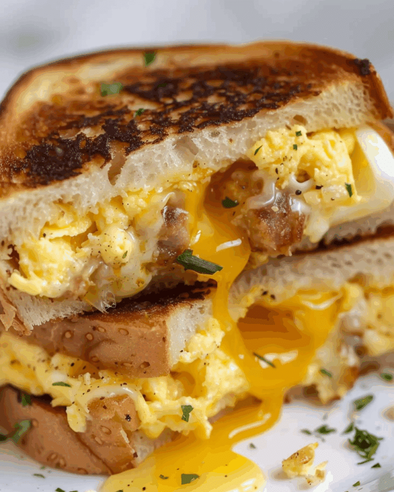 Breakfast Grilled Cheese with Eggs