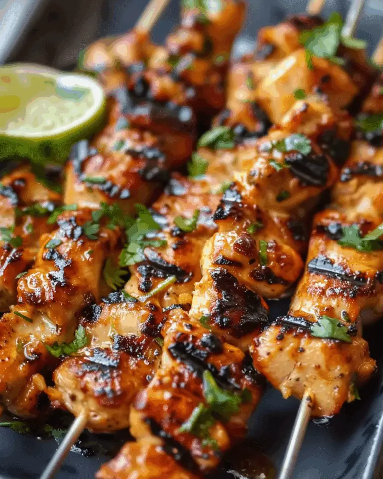 Grilled Thai Coconut Chicken Skewers