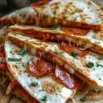 Pepperoni Pizza Quesadillas