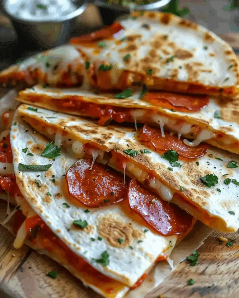 Pepperoni Pizza Quesadillas