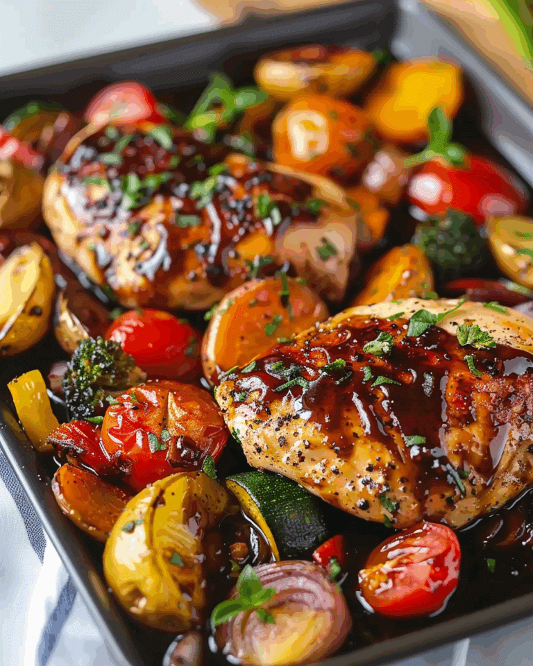Balsamic Glazed Chicken and Veggies