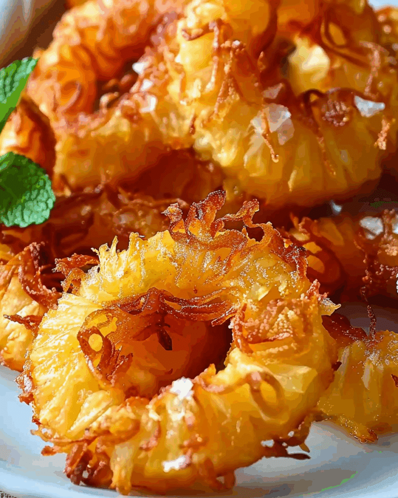 Fried Pineapple Rings – Tropical Snack Recipe