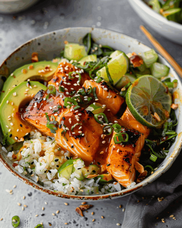 Honey Glazed Salmon Bowl Recipe