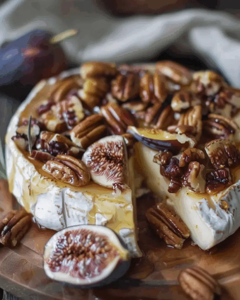 Honeyed Fig and Pecan Baked Brie
