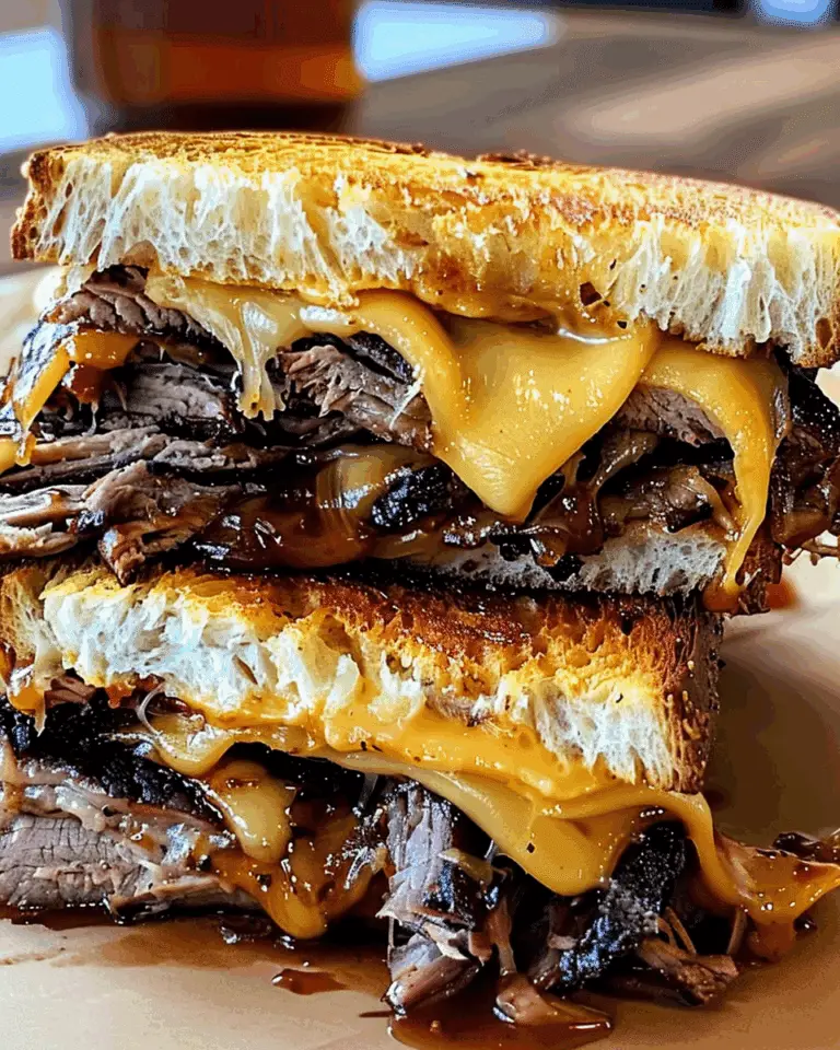 Melted Cheese BBQ Brisket Sandwiches