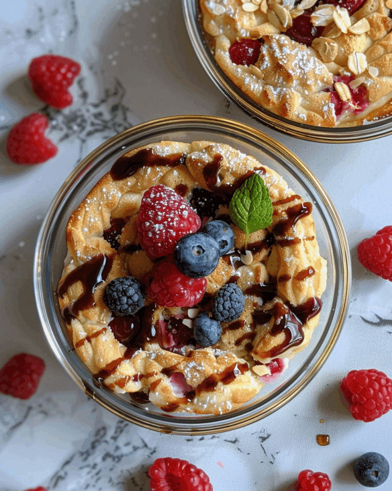 Baked Protein Pancake Bowls