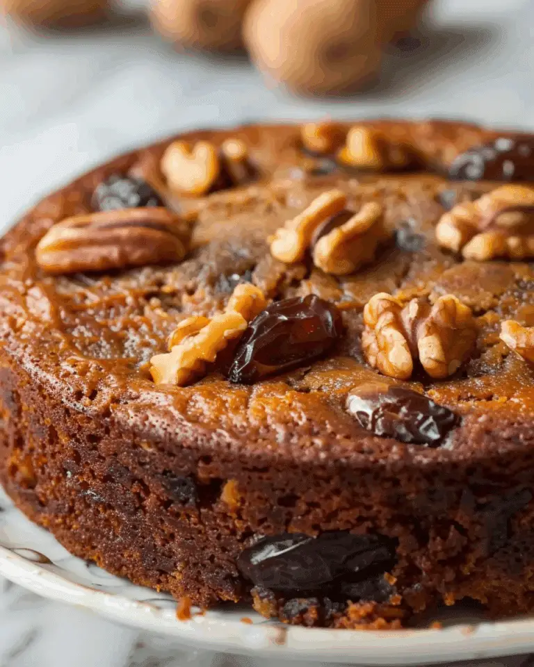 Date and Walnut Cake (No Flour)