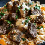 Cheesy Steak & Rice