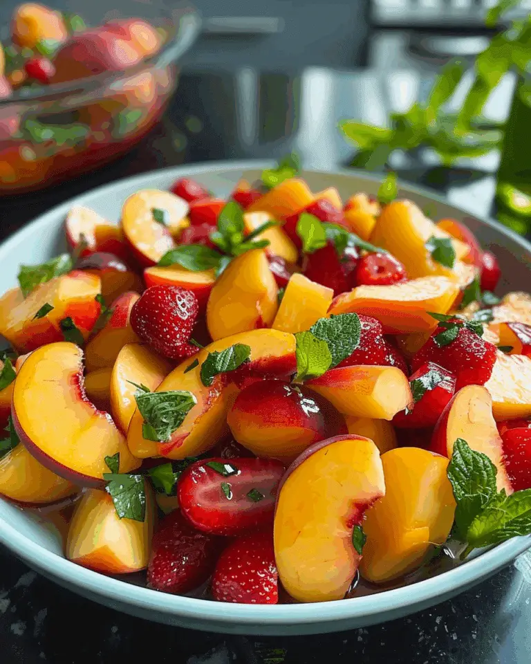 Summer Peach Fruit Salad: Refreshing Recipe for Hot Days